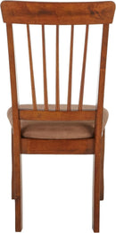 Berringer 18 Inch Rustic Dining Chair Set With Cushions Brown