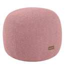 Round Pouf Ottoman Foot Rest, 20"x15"
