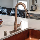 Built in Copper Soap Dispenser Refill from Top with 17 OZ Bottle
