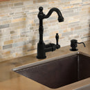 Built in Copper Soap Dispenser Refill from Top with 17 OZ Bottle