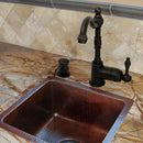Built in Copper Soap Dispenser Refill from Top with 17 OZ Bottle