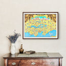Vintage Map of Seattle, Washington 1974