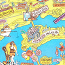 Vintage Map of Seattle, Washington 1974