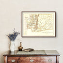 Vintage Map of Washington 1876