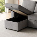 MH85.8' Sleeper Sofa, Sofa Bed - 2 in 1 Pull Out Sofa Bed with Storage Sofa, Sofa Sleeper with Pull Out Bed with Charging Port