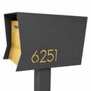 Retrobox-2.0 in TEXTURED GRAY METALLIC - Modern Mailbox