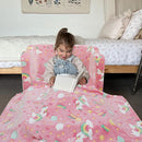 Children's Fold Out Sofa with Blanket