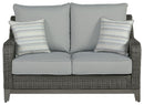 Elite Park - Loveseat With Cushion - Gray