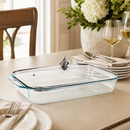 Fleur-de-Lis Lid with Pyrex 3 quart Baking Dish
