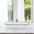Fleur-de-Lis Lid with Pyrex 3 quart Baking Dish
