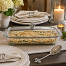 Fleur-de-Lis Lid with Pyrex 3 quart Baking Dish