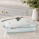 Grape Lid with Pyrex 3 quart Baking Dish
