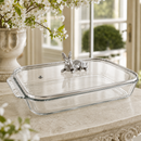 Bunny Lid with Pyrex 3 quart Baking Dish
