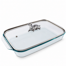 Bunny Lid with Pyrex 3 quart Baking Dish