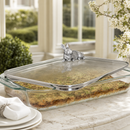 Bunny Lid with Pyrex 3 quart Baking Dish