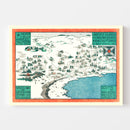 Vintage Map of Laguna Beach, California 1947