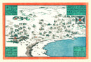 Vintage Map of Laguna Beach, California 1947