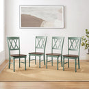 Shelby Distressed Teal XBack Dining Room Chairs Set of 4