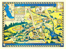 Vintage Map of Mills College, 1920