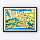 Vintage Map of Mills College, 1920