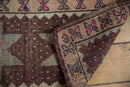 1.5x3 Vintage Distressed Oushak Rug Mat