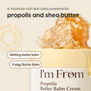 I’m From Propolis Butter Balm Cream, Deep Moisturizing Barrier Repair Cream with Propolis & Honey Extract, Rich Butter Balm Texture for Dry & Sensitive Skin, Korean Skincare, 1.69 fl. oz