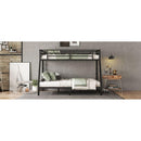 Metal Twin XL over Queen Bunk Bed for Teens and Adults,Space-Saving/Noise Reduced/No Box Spring Needed