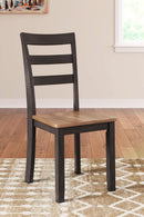 Gesthaven Solid Wood Dining Chair Set of 2 Natural Brown