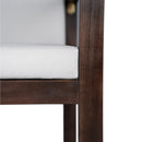 Elegant Patio Dining Set with Removable Cushions in Dark Brown Acacia Wood for Outdoor Spaces