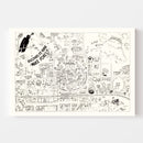 Vintage Map of Wake Forest University, 1937