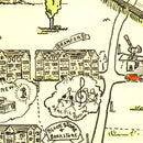 Vintage Map of Connecticut College for Women, 1934