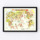 Japanese Pictorial Map of the World, 1932