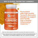 Qunol Turmeric Curcumin 1500mg, Ultra High Absorption Supplement, 90 Count