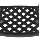 Cast Aluminum Patio Dining Chair 6PCS With Black Frame and Cushions In Random Colors