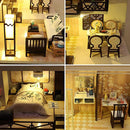 Miniature Wizardi Roombox Kit - British Style Dollhouse Kit