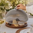 Fleur de Lis Stainless Mesh Picnic Cover