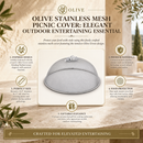 Olive Stainless Mesh Picnic Cover
