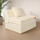 Folding Sleeper Chair Bed, 4-in-1 Boneless Futon