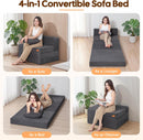 Folding Sleeper Chair Bed, 4-in-1 Boneless Futon