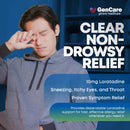 GenCare 24 Hour Nondrowsy Allergy Relief Tablets – Loratadine 10mg 300 Count – Daily Allergy Medicine Non Drowsy Antihistamine for Adults & Kids Age 6+, Generic for Clariten 10 mg, Single Tablet Dose