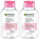 Garnier Micellar Cleansing Water, All-in-1 Makeup Remover and Facial Cleanser, For All Skin Types, 3.4 Fl Oz (100mL), 1 Count (Packaging May Vary) (Pack of 2)