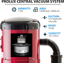 Prolux CV12000 Central Vacuum Power Unit with most powerful 2 speed motor and 25 Year Warranty!