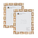 Handicrafts Home Marquet Chase Poster Picture Frame - Brown & White, 2 Sizes