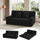 Boneless Loveseat Sofa Bed, 59" Corduroy