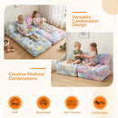 Kids Couch, 3-in-1 Fold-Out Foam Chair
