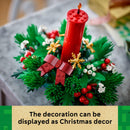 LEGO Christmas Table Decoration Building Toy for Kids - Brick-Built Holiday Centerpiece & Festive Room Decor - Christmas Craft for Girls & Boys, Ages 12+ - Gift Idea for Families - 40743