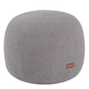 Round Pouf Ottoman Foot Rest, 20"x15"