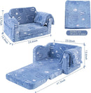 Children's Fold Out Sofa with Blanket