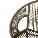 Ferrara Outdoor Patio Green Faux Wicker Barstool Set with Ergonomic Design and Durable PE Material
