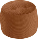 Round Plush Pouf Ottoman, 20"x15"